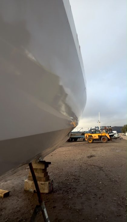 Shrunk tight to the hull